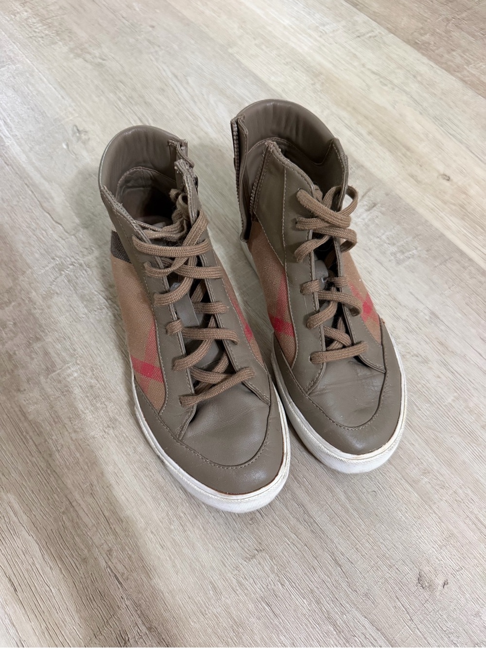 Burberry Kids High Top Sneakers READ DESCRIPTION BEFORE PURCHASING